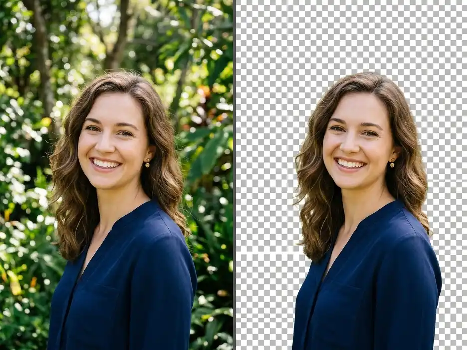 AI Background Removal Comparison - Transparent PNG Maker